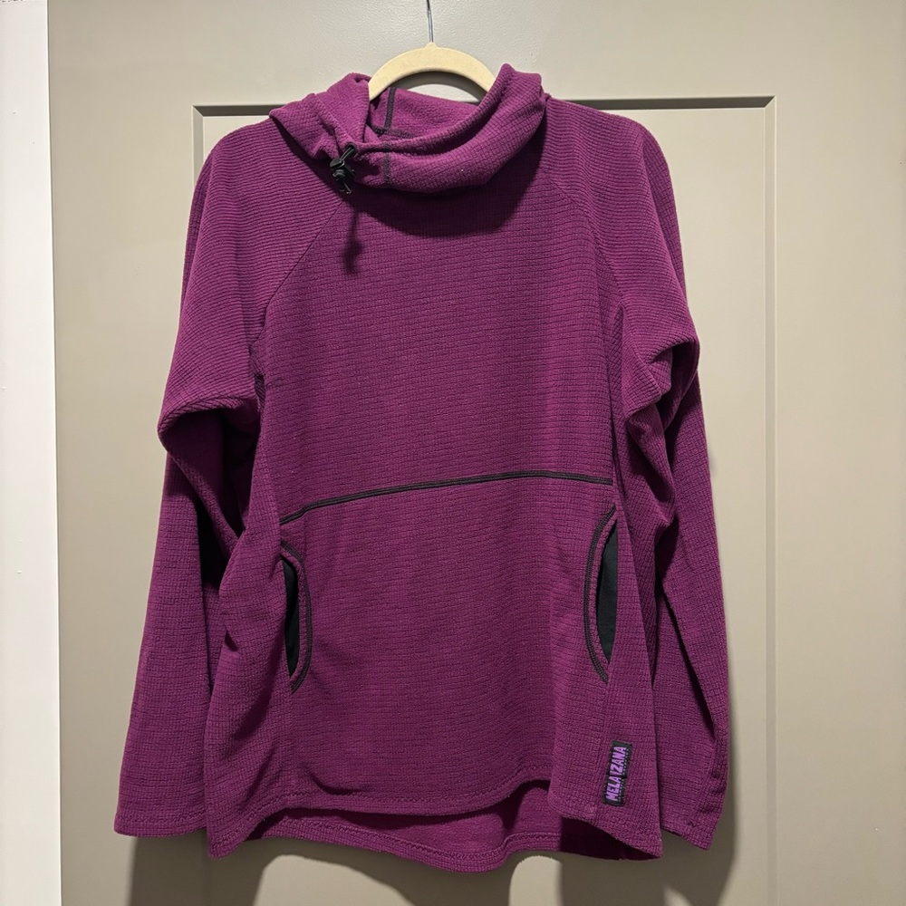 melanzana micro grid hoodie
